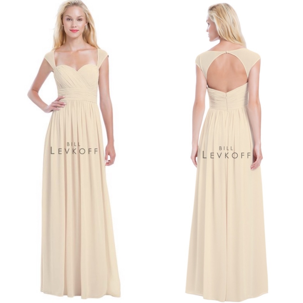 Bill Levkoff Long Bridesmaid Dress